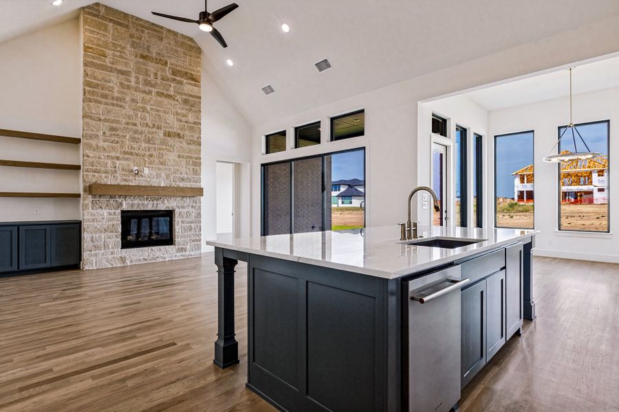 Furnished interior view inside a new home in Hilltop Ranch, Leander (Image 10).