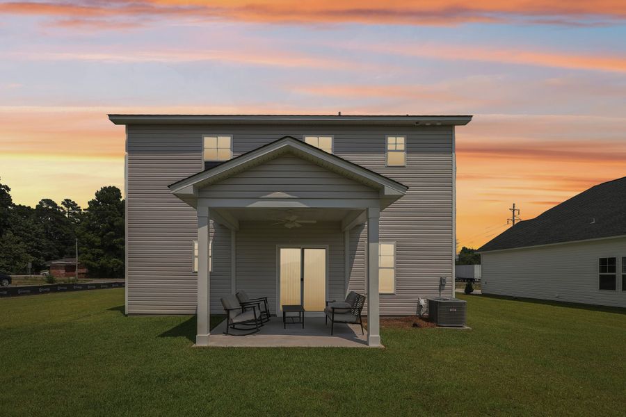 Representative exterior photo of a completed home built from the Bentcreek II by Great Southern Homes in Old Charleston Acres, Pelion, SC (Image 38).