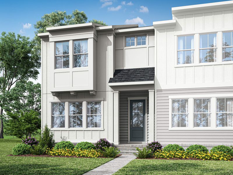 Representative exterior photo of a completed home built from the Sampson by Tri Pointe Homes in Holding Village, Wake Forest, NC (Image 2). Representative exterior photo of a completed home built from the Sampson by Tri Pointe Homes in Holding Village, Wake Forest, NC (Image 2).