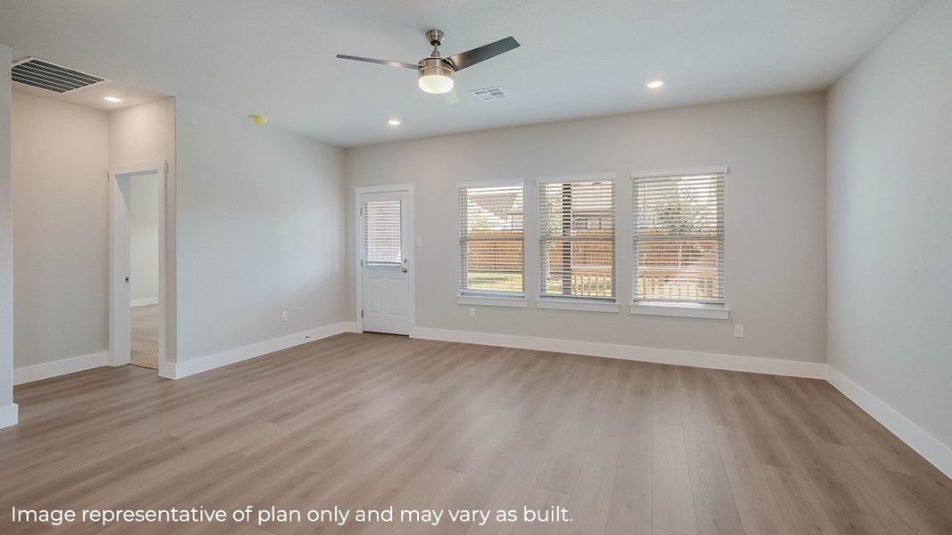 Representative unfurnished interior of a home built from the The Rosemont by D.R. Horton in Veranda, San Antonio (Image 14).