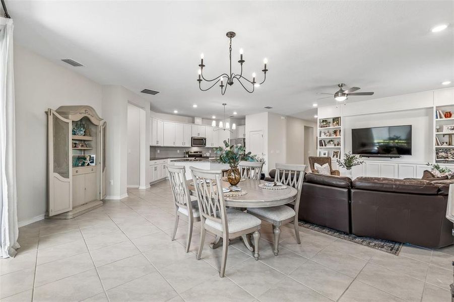 Furnished interior view inside a new home in Riverstone, Land O' Lakes (Image 18). Furnished interior view inside a new home in Riverstone, Land O' Lakes (Image 18).