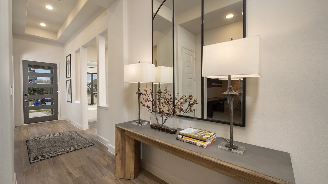 Representative furnished interior of a home built from the 3112W by Perry Homes in Lakes of Cane Island, Katy (Image 6). Representative furnished interior of a home built from the 3112W by Perry Homes in Lakes of Cane Island, Katy (Image 6).