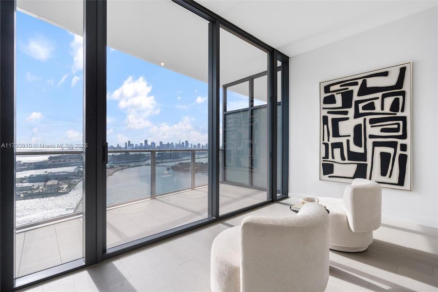 Furnished interior view inside a new home in Five Park, Miami (Image 14). Furnished interior view inside a new home in Five Park, Miami (Image 14).