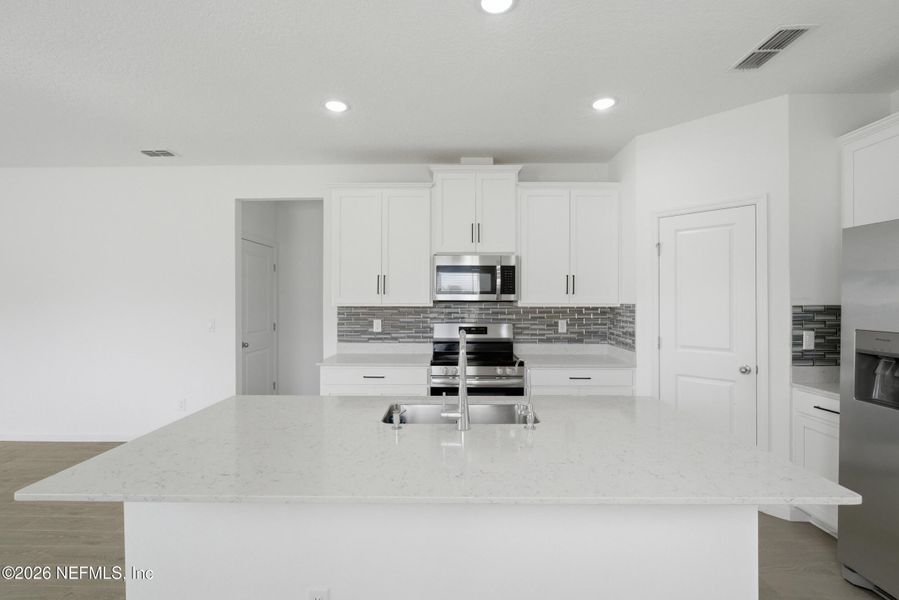 Furnished interior view inside a new home in , Jacksonville (Image 13). Furnished interior view inside a new home in , Jacksonville (Image 13).