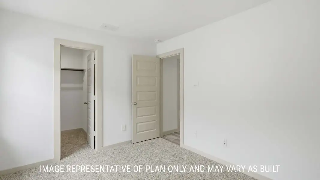 Representative unfurnished interior of a home built from the Bellvue by D.R. Horton in Woodland Park, Beaumont (Image 26).