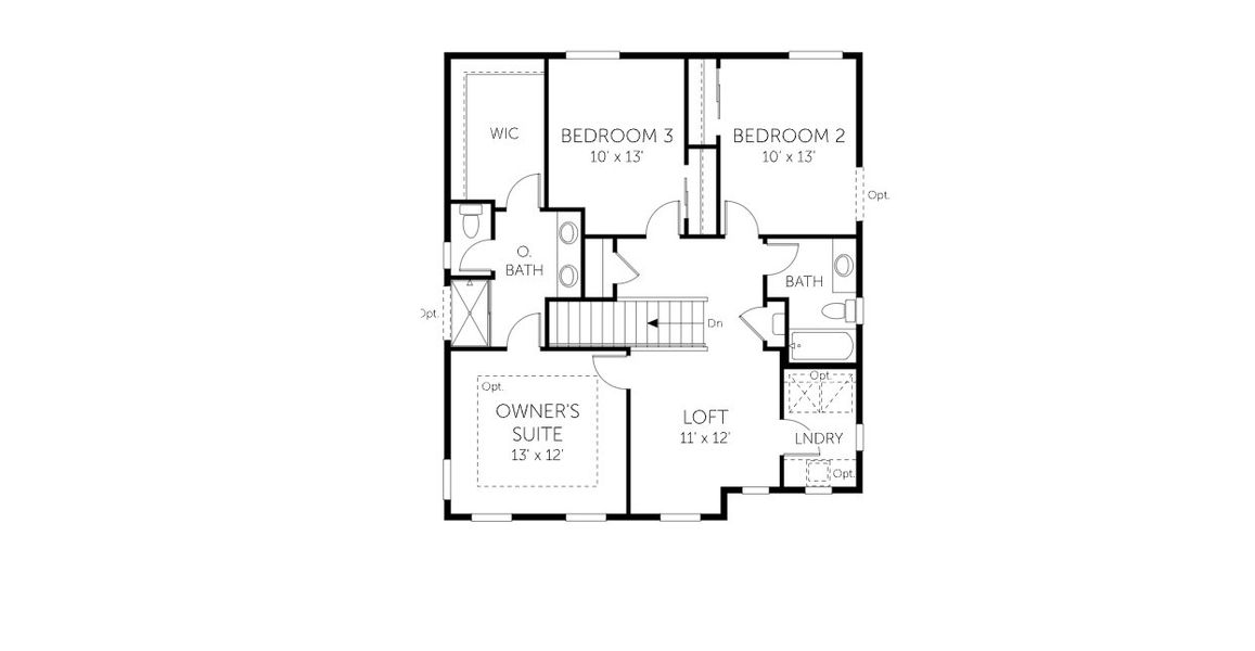 2D floor plan layout of this home in Waterfield - Single Family Homes, Fort Collins, CO (Image 6). 2D floor plan layout of this home in Waterfield - Single Family Homes, Fort Collins, CO (Image 6).