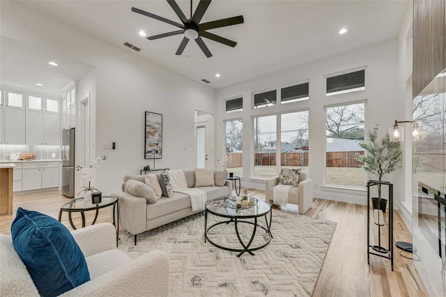 Furnished interior view inside a new home in , Dallas (Image 32).