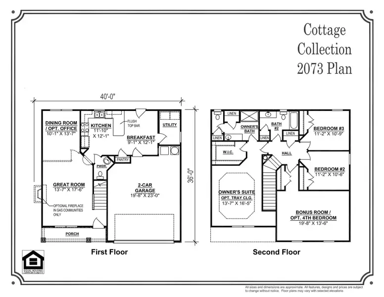 2D floor plan layout of this home in Salem Landing, Rockvale, TN (Image 5).
