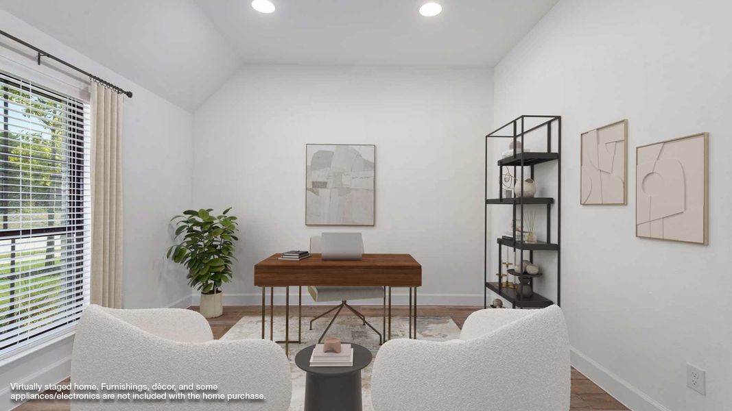 Representative furnished interior of a home built from the 4411W by Perry Homes in Enchanted Creek, Allen (Image 9).