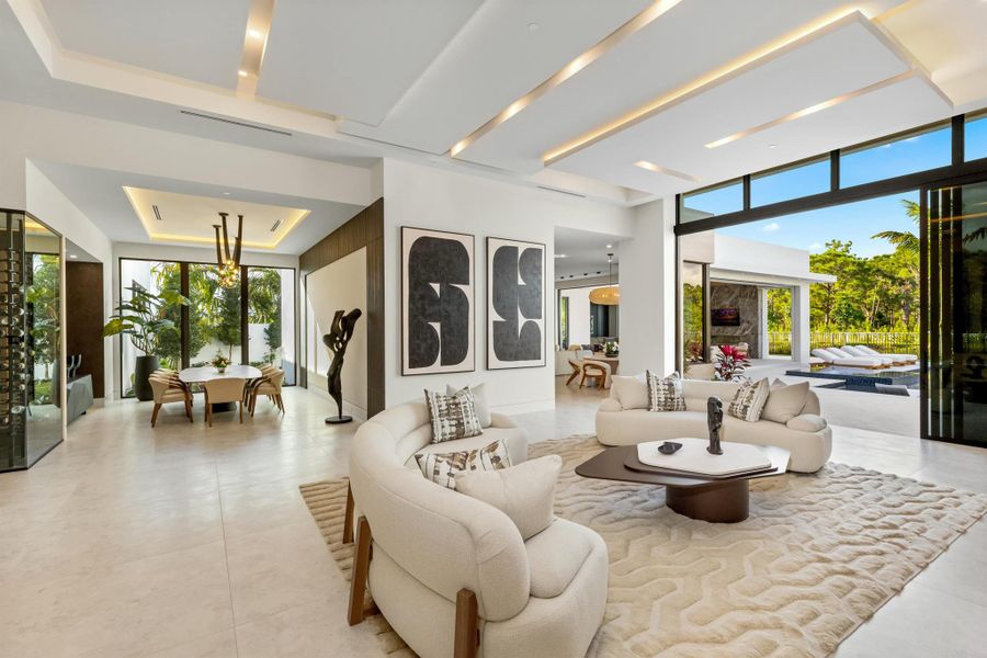 Furnished interior view inside a new home in , Palm Beach Gardens (Image 9). Furnished interior view inside a new home in , Palm Beach Gardens (Image 9).