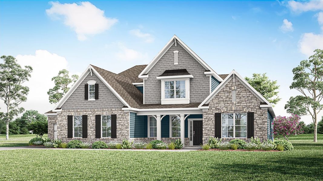 Representative exterior photo of a completed home built from the TISDALE by D.R. Horton in Harvest Point, Spring Hill, TN (Image 26).