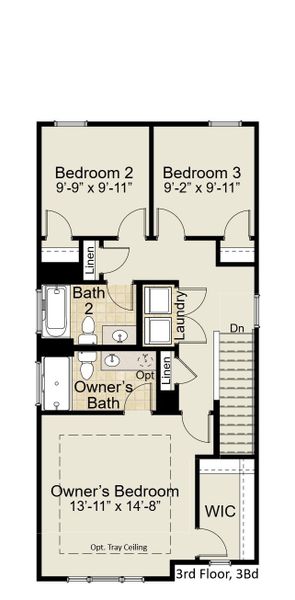2D floor plan layout of this home in Miller Park, Greenville, SC (Image 5).