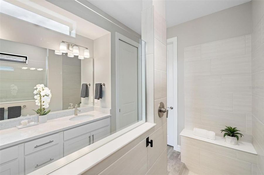 Furnished interior view inside a new home in , North Port (Image 29).