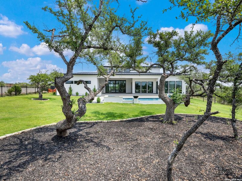 Exterior details and patio area of a home in , Boerne (Image 28).