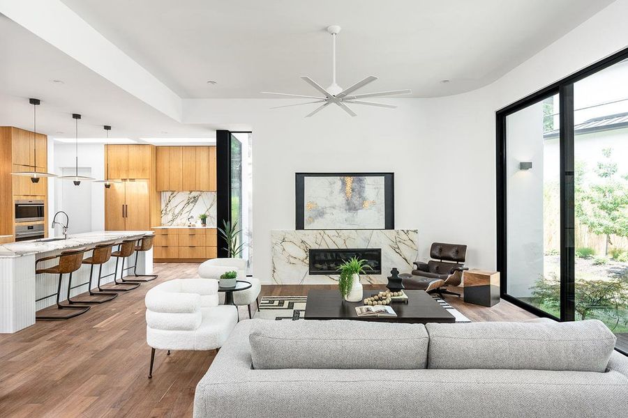 Furnished interior view inside a new home in , Austin (Image 8).