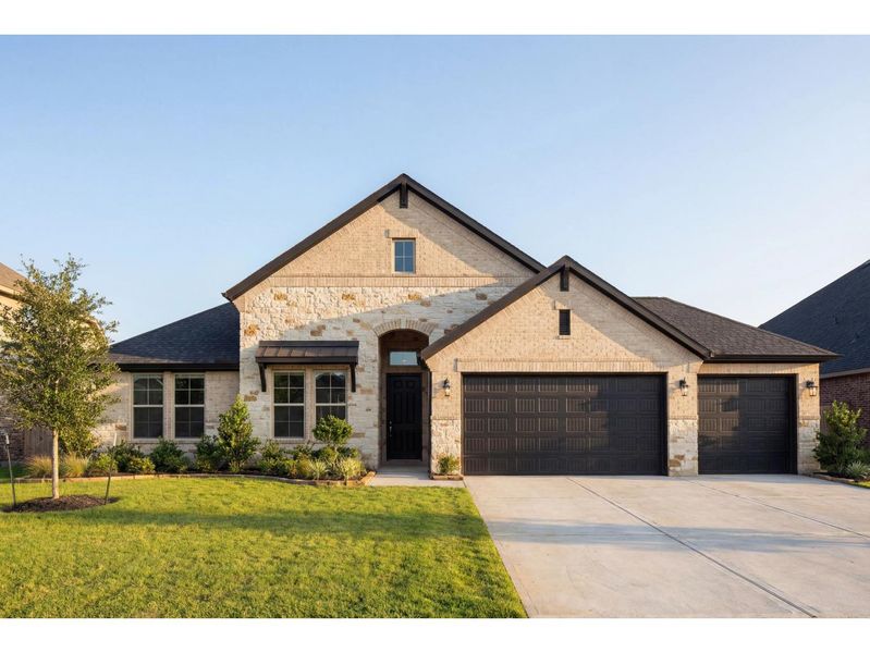 The Edward B with 3-Car Garage