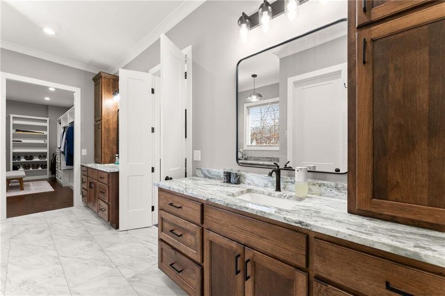 Furnished interior view inside a new home in , Cleveland (Image 6).