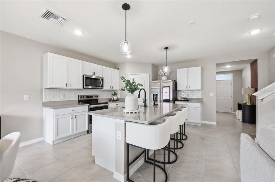 Furnished interior view inside a new home in Edgemont at Serenoa, Clermont (Image 7).