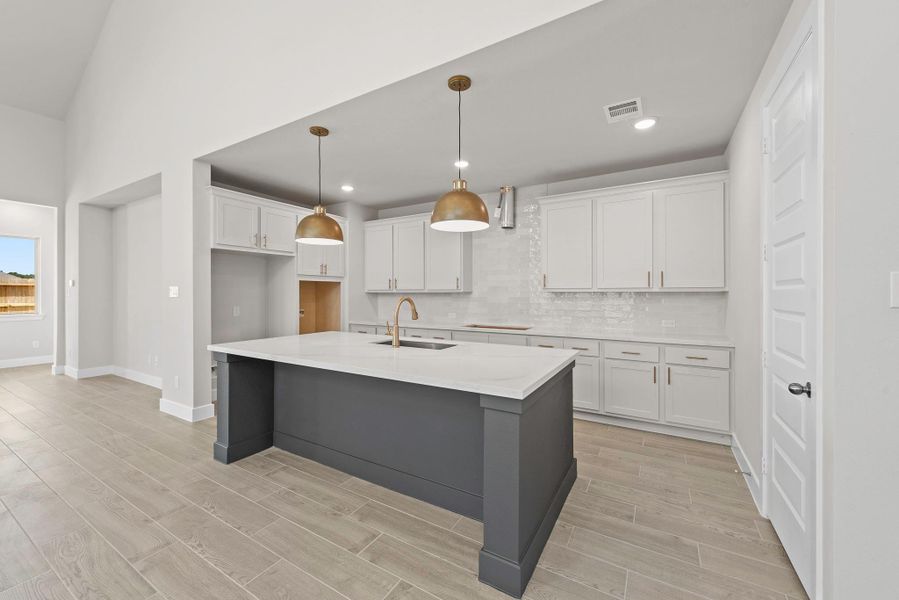Furnished interior view inside a new home in The Trails, New Caney (Image 7).
