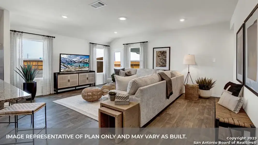 Furnished interior view inside a new home in Swenson Heights, Seguin (Image 7).