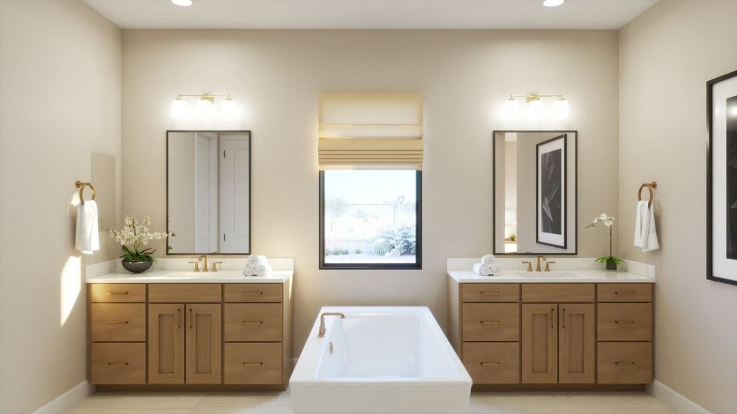 Furnished interior view inside a new home in Estates at Kings Ranch, Gold Canyon (Image 16).
