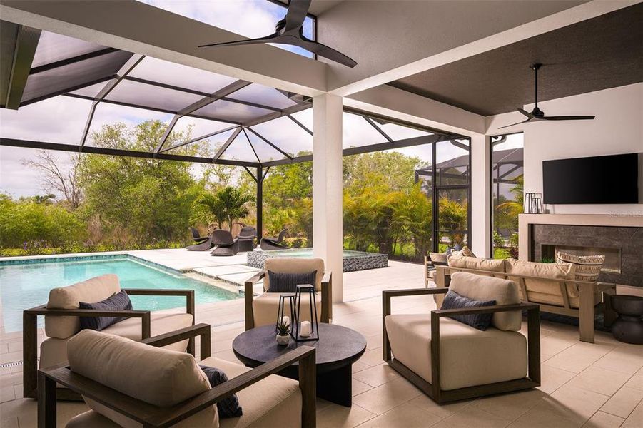 Exterior details and patio area of a home in , Sarasota (Image 3).