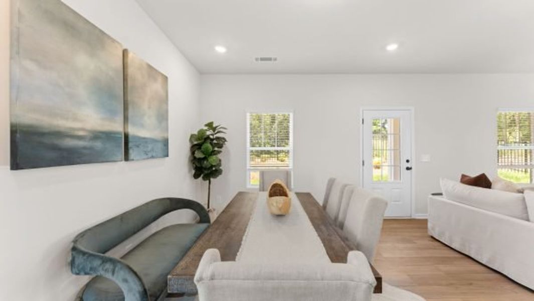 Representative furnished interior of a home built from the Kinsley by Piedmont Residential in Magnolia Trace, Flowery Branch (Image 6).