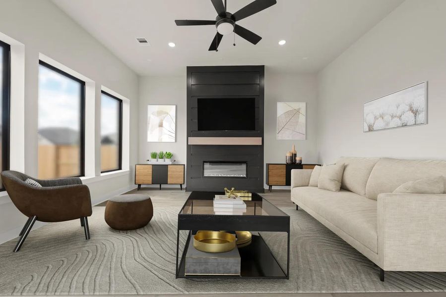 Panorama A Family room