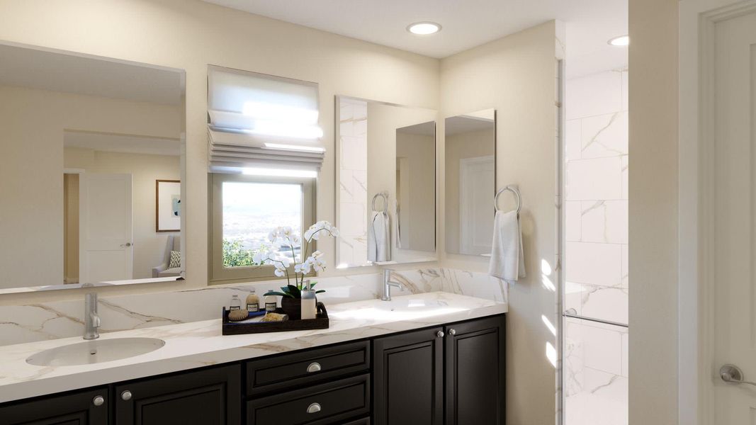 Primary Bathroom | Marquee | Solvida at Estrella | New Homes in Goodyear, AZ | Landsea Homes