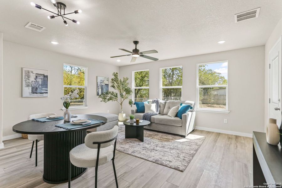 Furnished interior view inside a new home in , San Antonio (Image 13). Furnished interior view inside a new home in , San Antonio (Image 13).