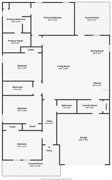 2D floor plan layout of this home in , Brooksville, FL (Image 5).