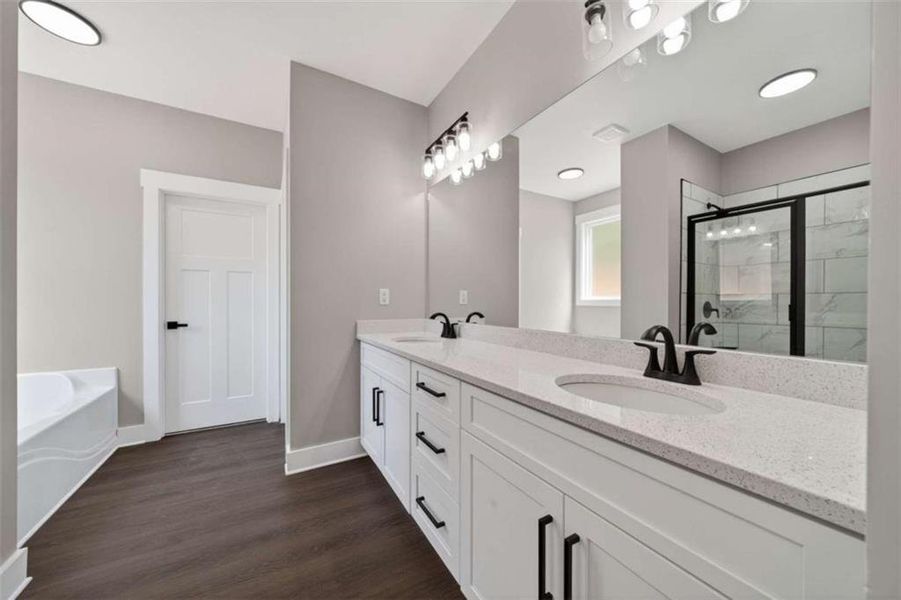 Furnished interior view inside a new home in , Silver Creek (Image 16). Furnished interior view inside a new home in , Silver Creek (Image 16).