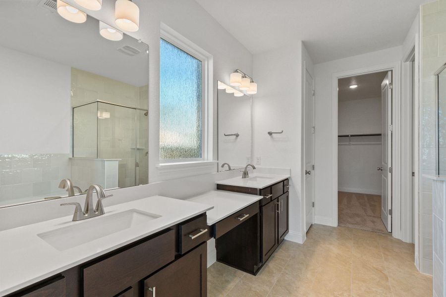 Primary Bath retreat with dual vanities