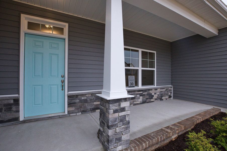 Representative exterior details of a home built from the Clarion by Caviness & Cates Communities in Maggie Way, Wendell (Image 8).