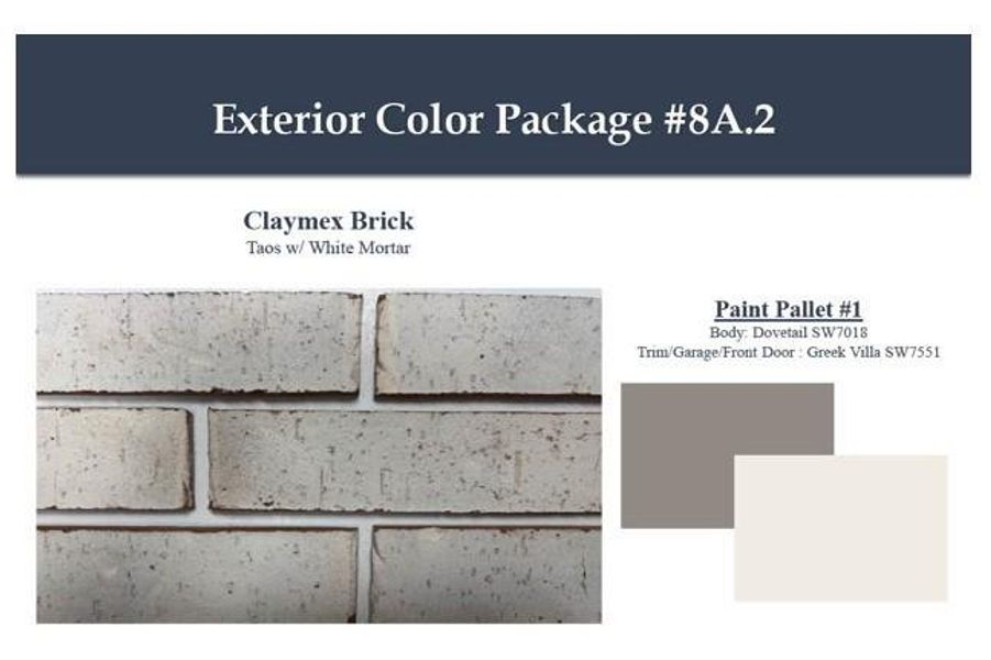 Sample of building materials used in homes in Laurel Landing, Alvin (Image 2). Sample of building materials used in homes in Laurel Landing, Alvin (Image 2).