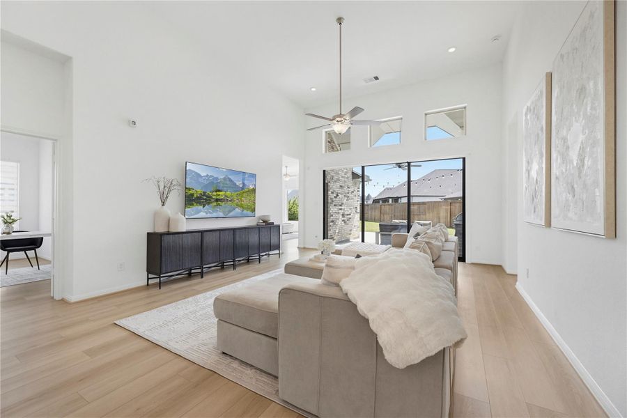 Furnished interior view inside a new home in , Cypress (Image 17).