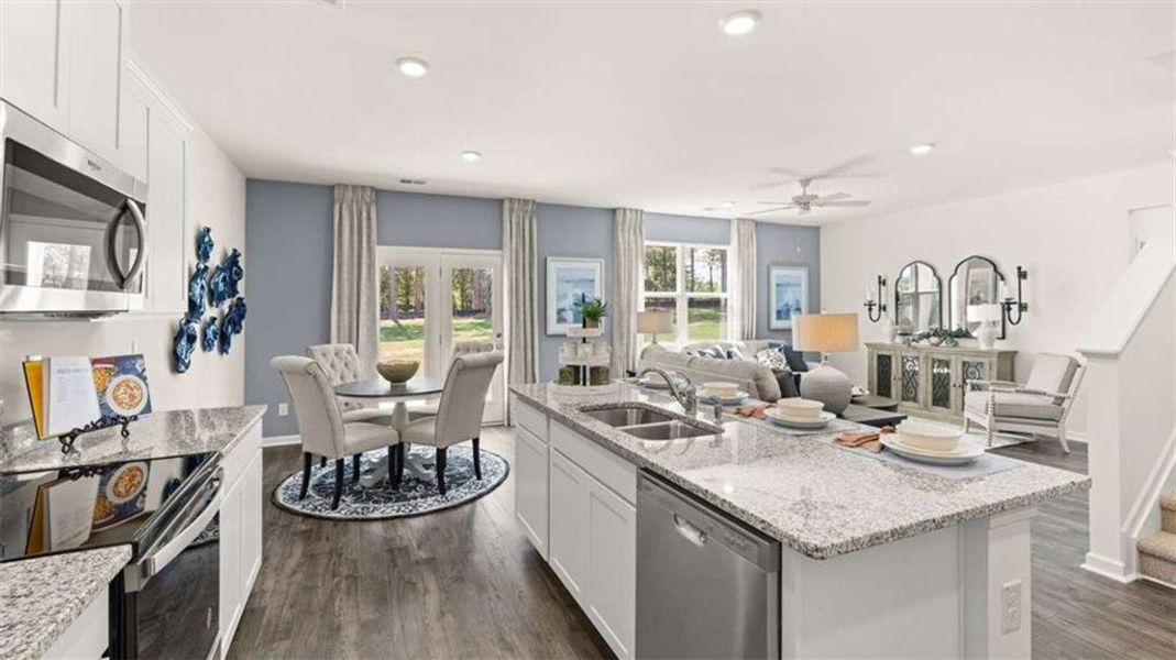 Furnished interior view inside a new home in Jackson Landing, Jefferson (Image 46). Furnished interior view inside a new home in Jackson Landing, Jefferson (Image 46).
