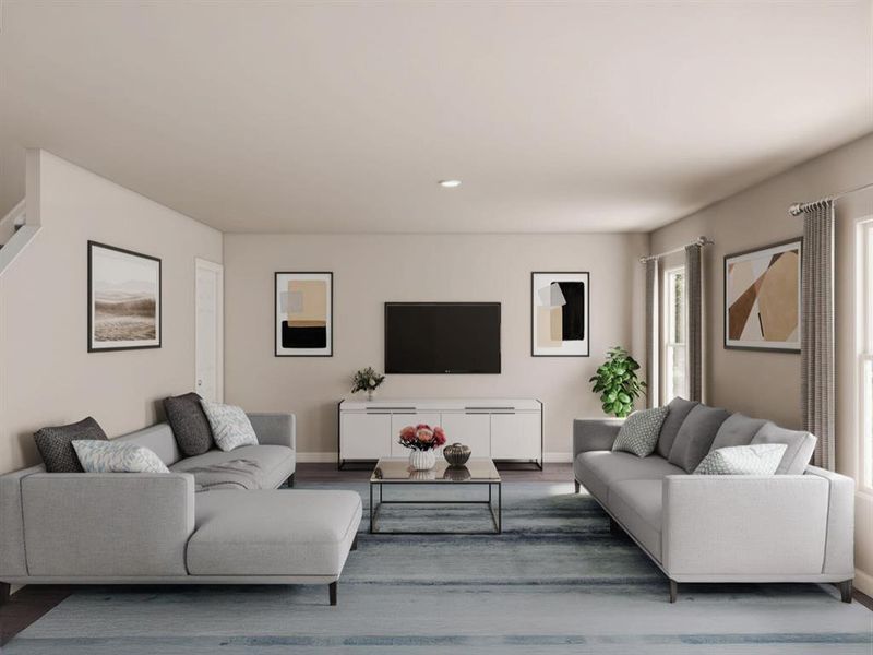 Furnished interior view inside a new home in Cresson Estates, Cresson (Image 13).