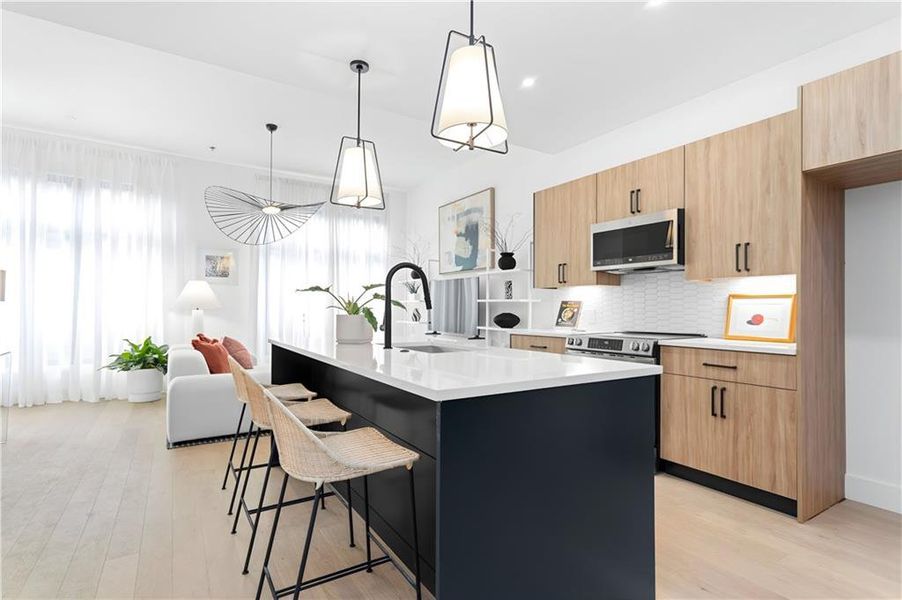 Furnished interior view inside a new home in , Atlanta (Image 16).