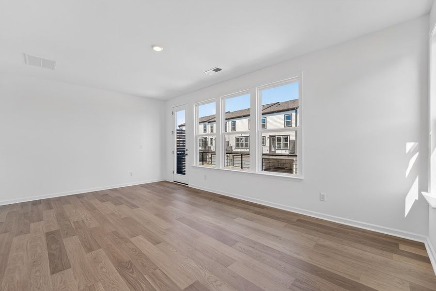 Spacious, unfurnished interior of a new home in Senata at Research Park, Charlotte (Image 15). Spacious, unfurnished interior of a new home in Senata at Research Park, Charlotte (Image 15).