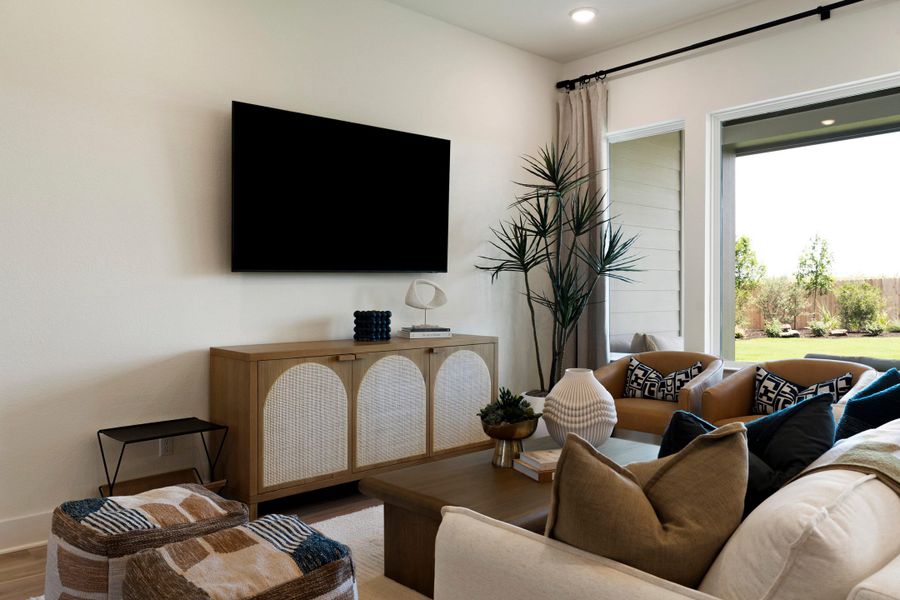 Furnished interior view inside a new home in Lagos Reserve, Manor (Image 14).