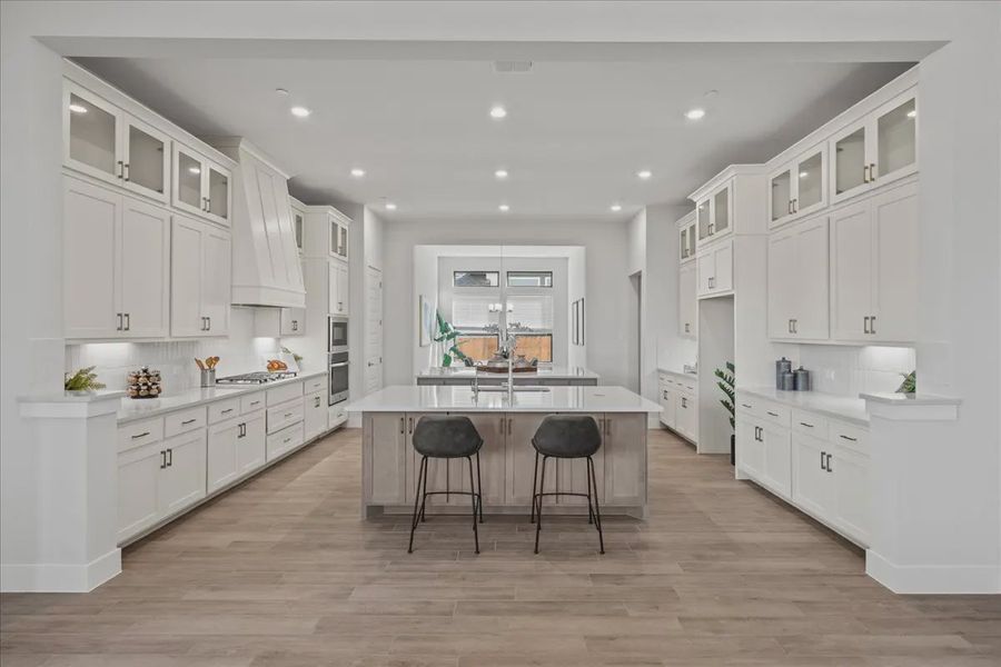 Representative furnished interior of a home built from the Bradley by Chesmar Homes in Sweetwater, Austin (Image 6).