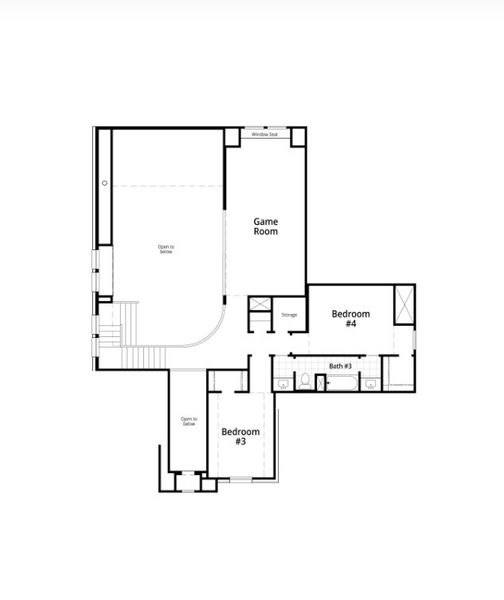 2D floor plan layout for the Stanley Plan by Highland Homes in Mosaic: Artisan Series - 60ft Lots, Prosper, TX (Image 26). 2D floor plan layout for the Stanley Plan by Highland Homes in Mosaic: Artisan Series - 60ft Lots, Prosper, TX (Image 26).