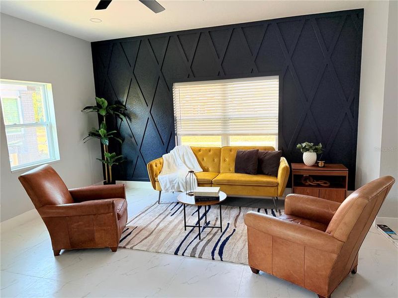 Furnished interior view inside a new home in , St. Petersburg (Image 9).