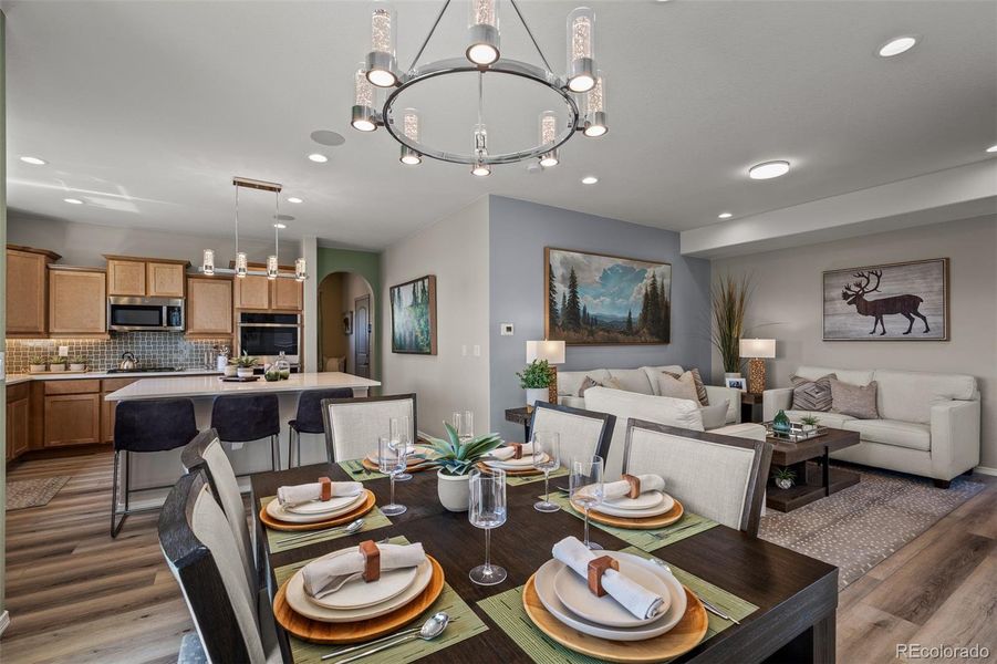 Furnished interior view inside a new home in , Colorado Springs (Image 29).