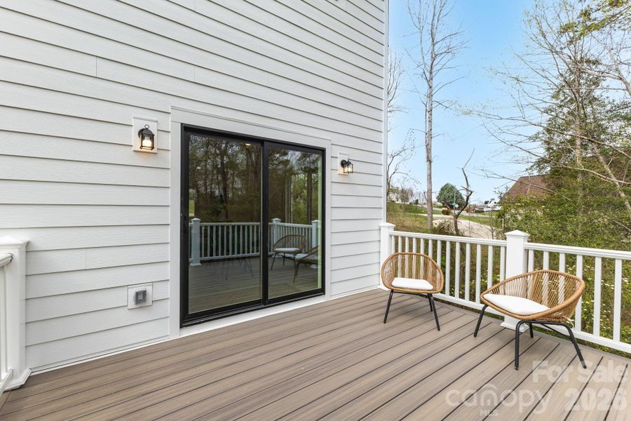 Exterior details and patio area of a home in , Hickory (Image 4).
