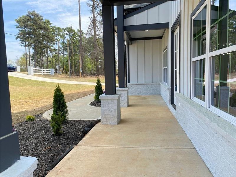 Exterior details and patio area of a home in , Snellville (Image 38).