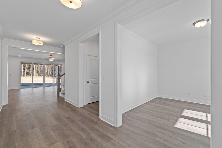 Representative unfurnished interior of a home built from the The Hampton by RobuckHomes in Baylee Ridge, Selma (Image 90). Representative unfurnished interior of a home built from the The Hampton by RobuckHomes in Baylee Ridge, Selma (Image 90).