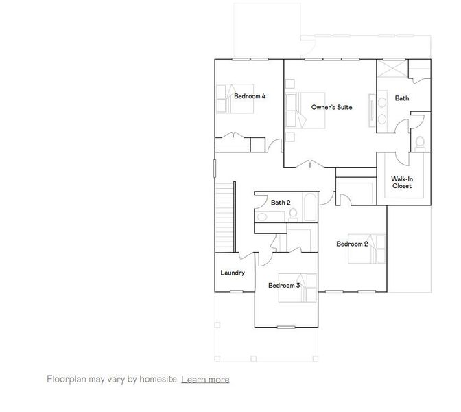 2D floor plan layout of this home in Heron's Walk at Summers Corner: Arbor Collection, Summerville, SC (Image 2). 2D floor plan layout of this home in Heron's Walk at Summers Corner: Arbor Collection, Summerville, SC (Image 2).