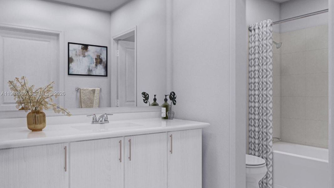 Furnished interior view inside a new home in Acacia Groves, Miami (Image 12).